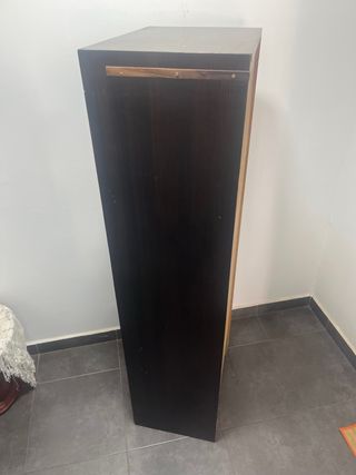 Estantería madera negra-marrón