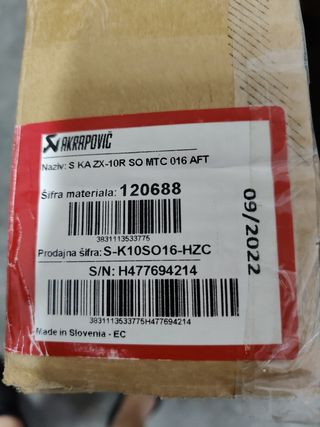 Scarico Akrapovic ZX10 - Carbonio