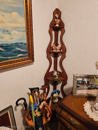 Mueble esquinero salón madera