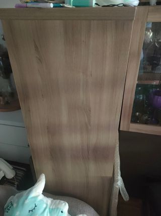 Vitrina Besta Ikea - roble tinte blanco/marrón