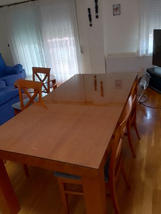 Mesa Comedor 4 Sillas - Madera  l