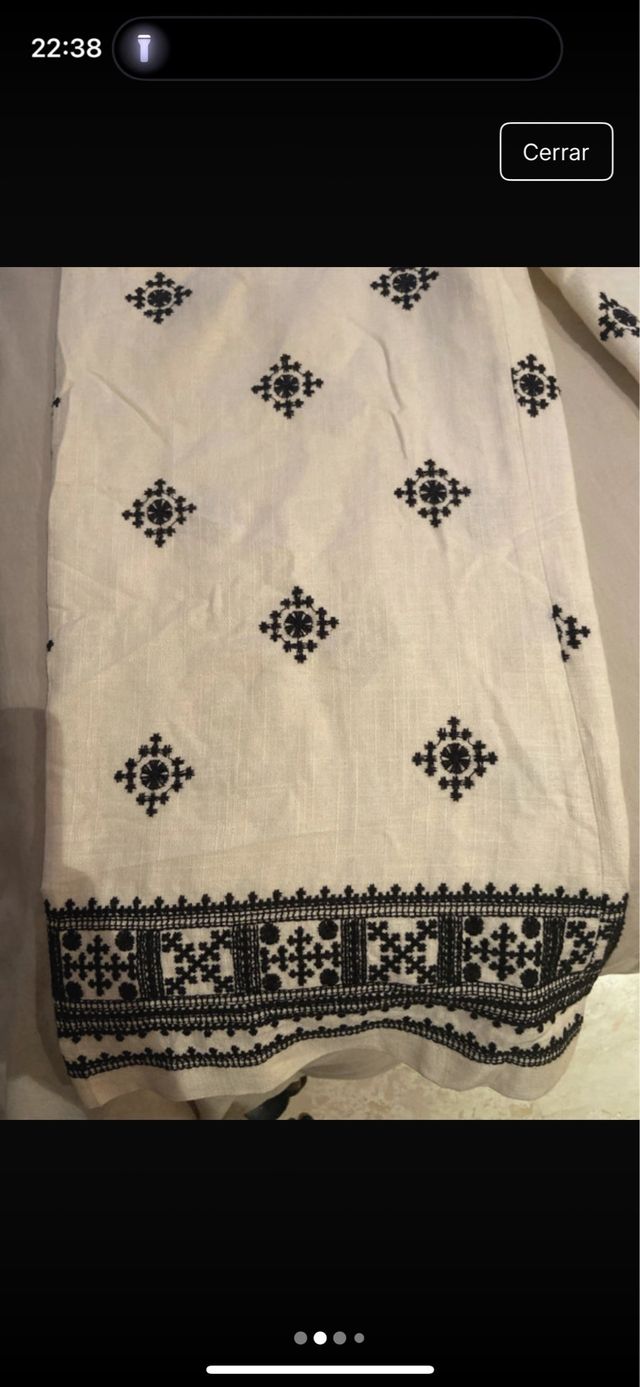 Pantalones Zara blancos étnicos