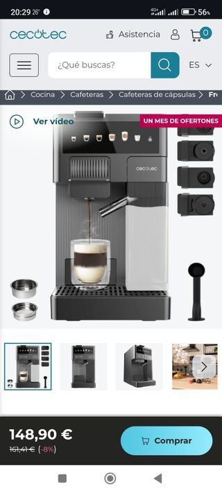 2 Adaptadores cápsulas Cafetera Cecotec
