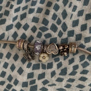 Pulsera Pandora plata - morada