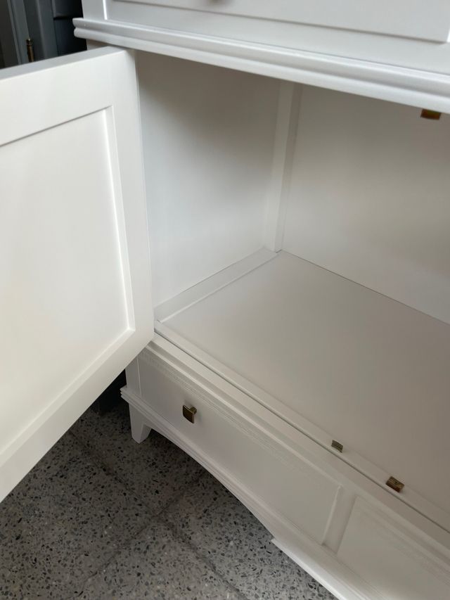 Mueble madera blanco - 2 cajones