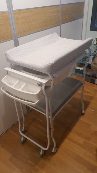 Bañera cambiador plegable