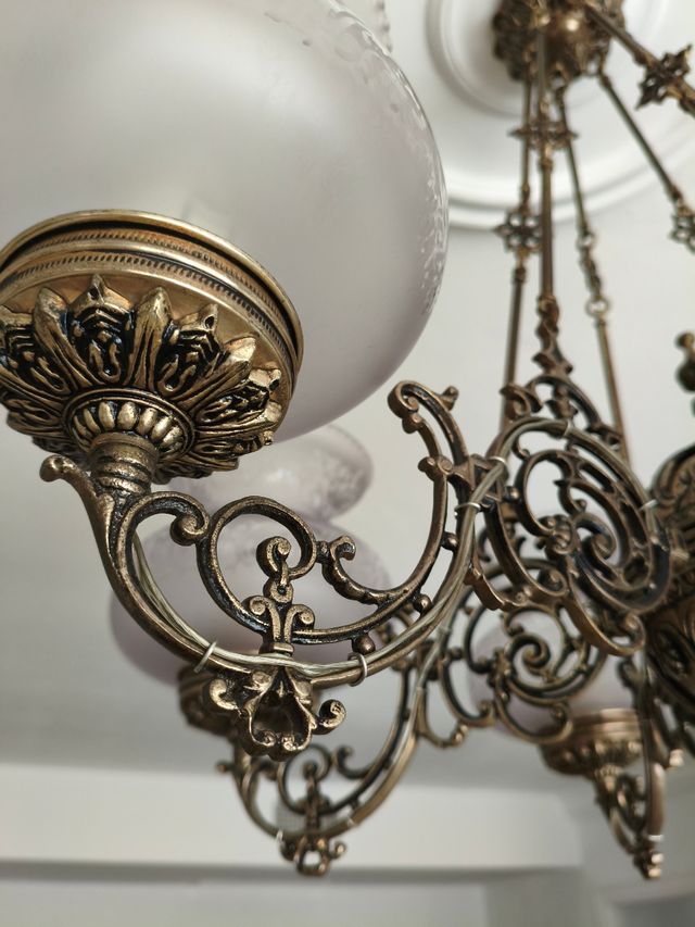 Araña techo vintage 6 luces