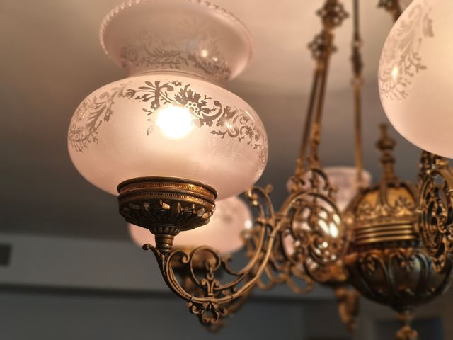 Araña techo vintage 6 luces