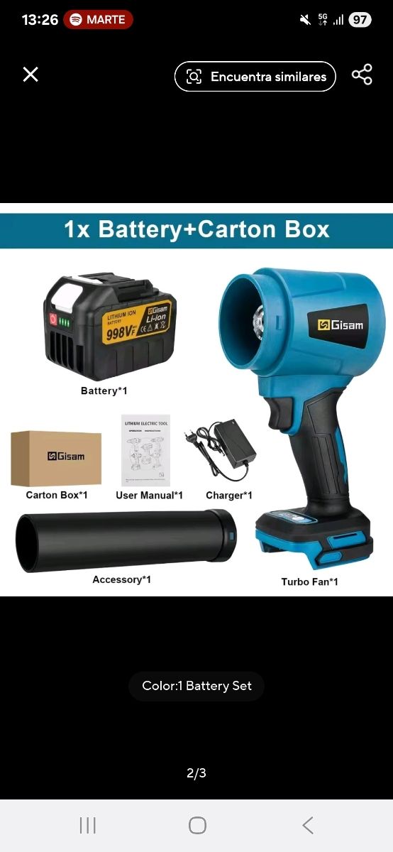 Soplador de hojas ultra potente