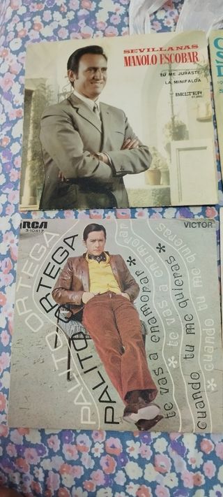2 Vinilos Flamenco: Manolo Escobar & Palito Ortega