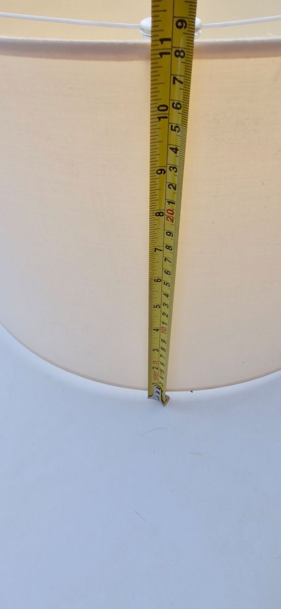 Lámpara techo ovalada beige