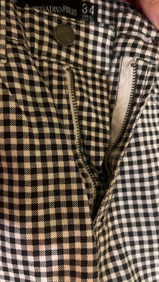 Pantalones cuadros blanco-negro