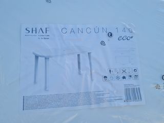 Mesa Shaf Cancún 140cm Blanca