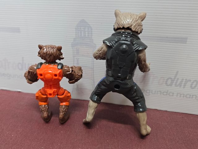 2 Figuras Rocket Raccoon Guardianes Galaxy