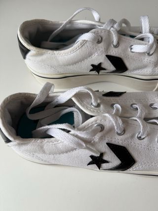 Converse blancas plataforma