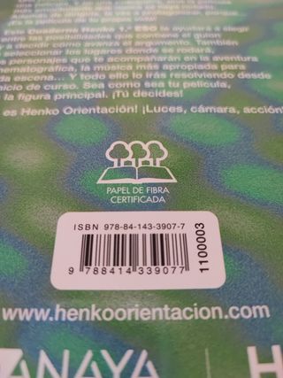 Libro 1ESO
CUADERNO HENKO
Grupo ANAYA