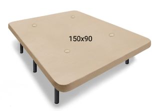 Somier tapizado beige 150x90cm