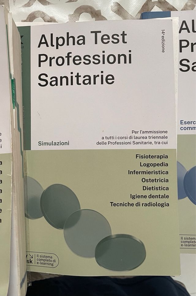 libri per preparazione ai test sanitari