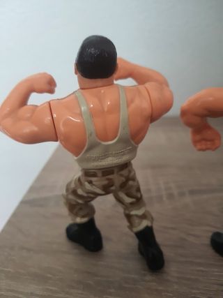 2 Figuras WWF Hasbro the Bushwhackers sacamantecas