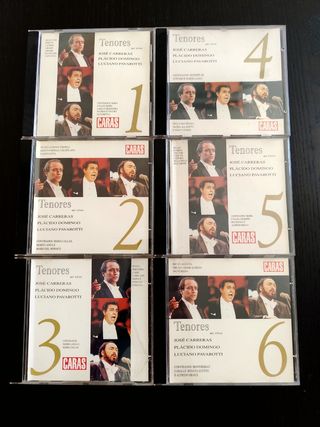 6 CDs - Tenores (Pavarotti / Plácido / Carreras)