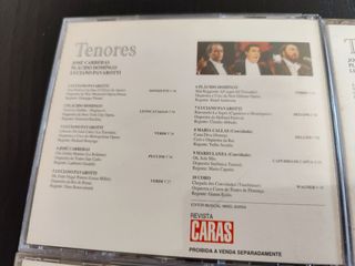 6 CDs - Tenores (Pavarotti / Plácido / Carreras)