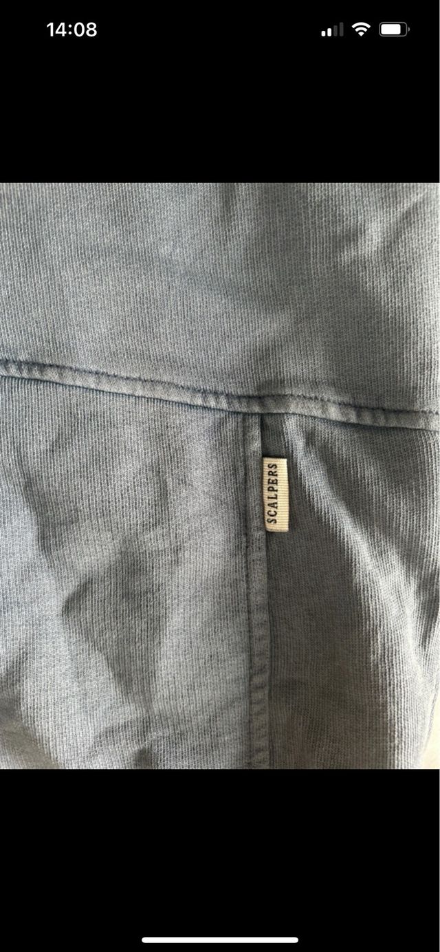 Sudadera azul capucha