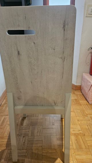 4 Sillas Comedor Gris Claro