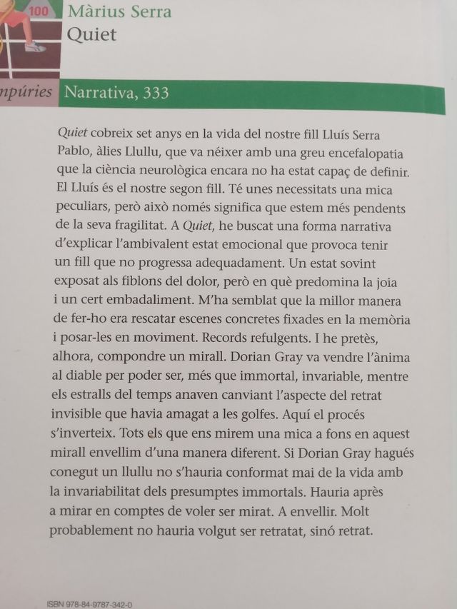 Quiet. Màrius Serra