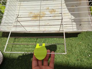 Jaula conejos - Verde y Blanca