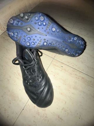 Botas fútbol niño piel