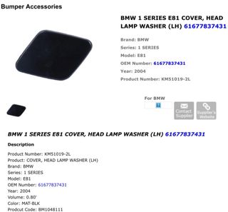 Tapa Lavafaros BMW Serie 1 E81