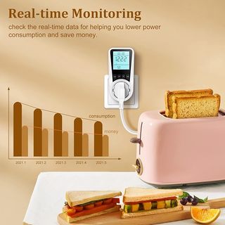 Medidor consumo eléctrico con pantalla LCD