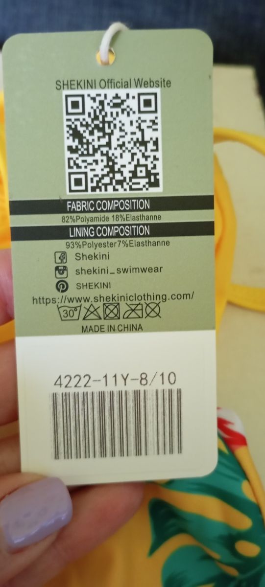 Triquini niña flores amarillo