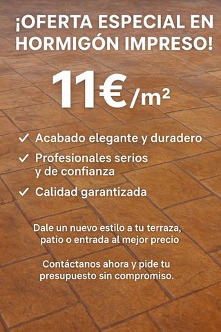 Hormigón impreso - 11€/m²