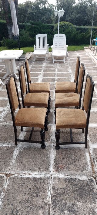 6 Sillas Comedor Clásicas - Madera
