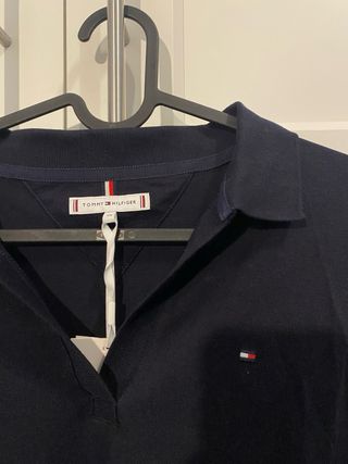Polo Tommy Hilfiger azul marino mujer