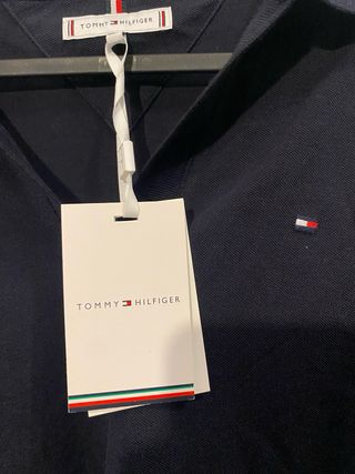 Polo Tommy Hilfiger azul marino mujer