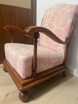Sillón madera estilo vintage