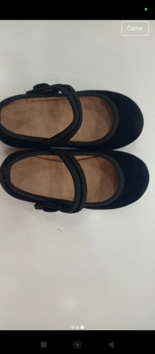 Manoletinas niña talla 22 - negras