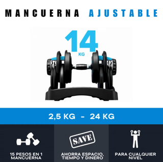 Kit Fitness: 2 Mancuernas Ajustables + accesorios