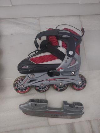 Patines Malibu- 34-37. Adaptables para pista hielo