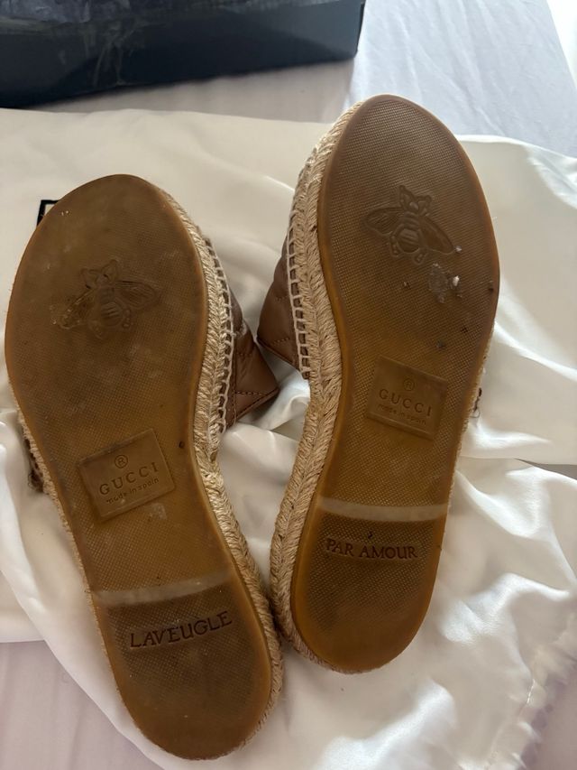 Zuecos Gucci GG Marrón