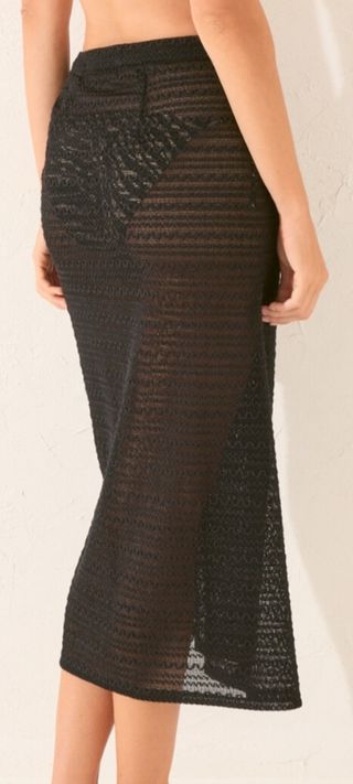 Pareo negro de crochet de Woman Secret