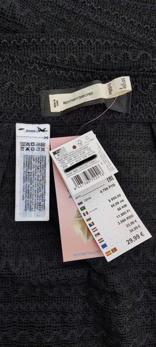 Pareo negro de crochet de Woman Secret