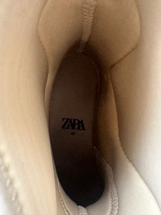 Botas agua Zara beige