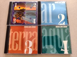 4 CDs Musica Instrumental: Sol, Ar, Terra, Água