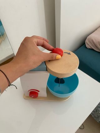 Batidora juguete madera Montessori niños infantil