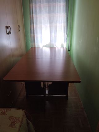 Mesa plegable madera marrón