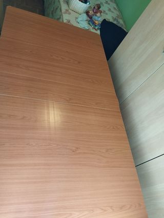 Mesa plegable madera marrón