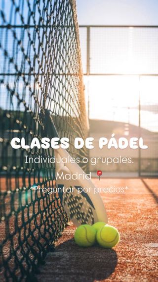 Clases de pádel.